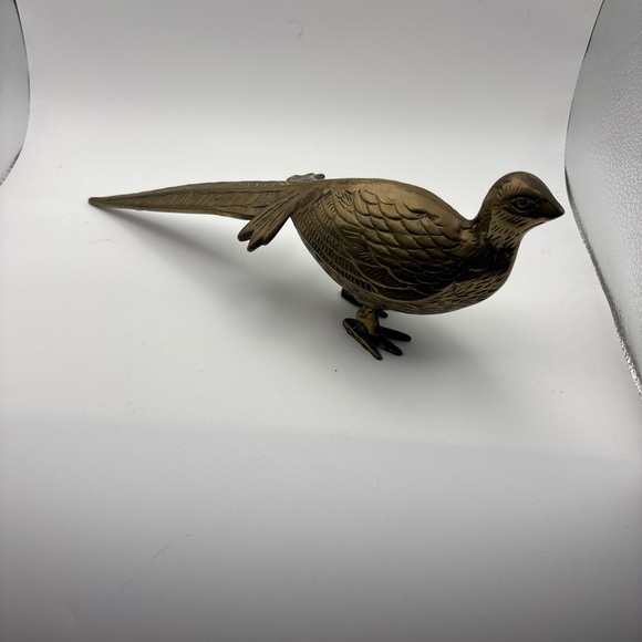 Other - Vintage Brass Pheasant Sculpture 12”